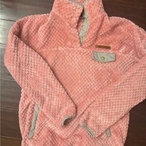Simply Southern Pink Quilted Fleece Jacket